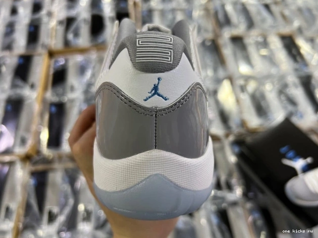 Rep Grey Low Jordan AV2187-140 11 Air Cement 0807